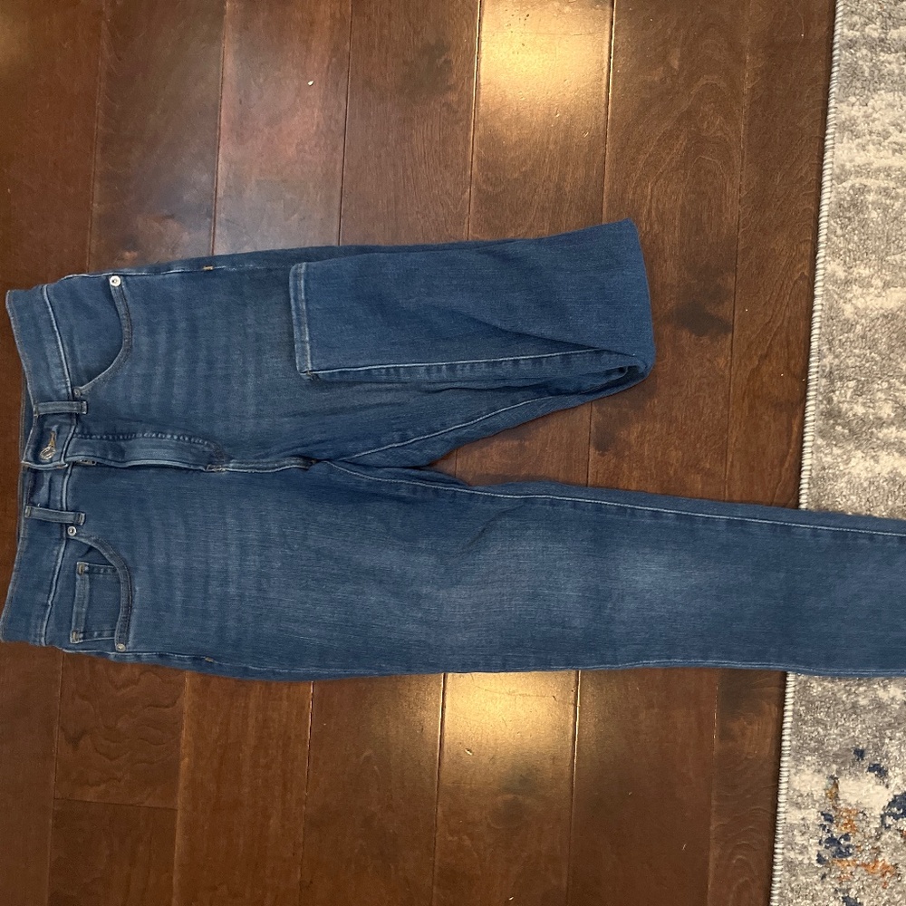 Express skinny high rise 4 way hyper stretch jeans